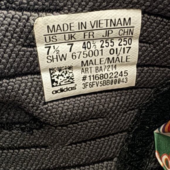 Adidas NMD XR1 PK Men’s Size 7.5 Triple Black Running Shoes Sneakers BA7214 - Picture 8 of 8